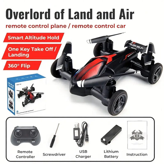 Dual Drone - Land and Air RC Toy Car