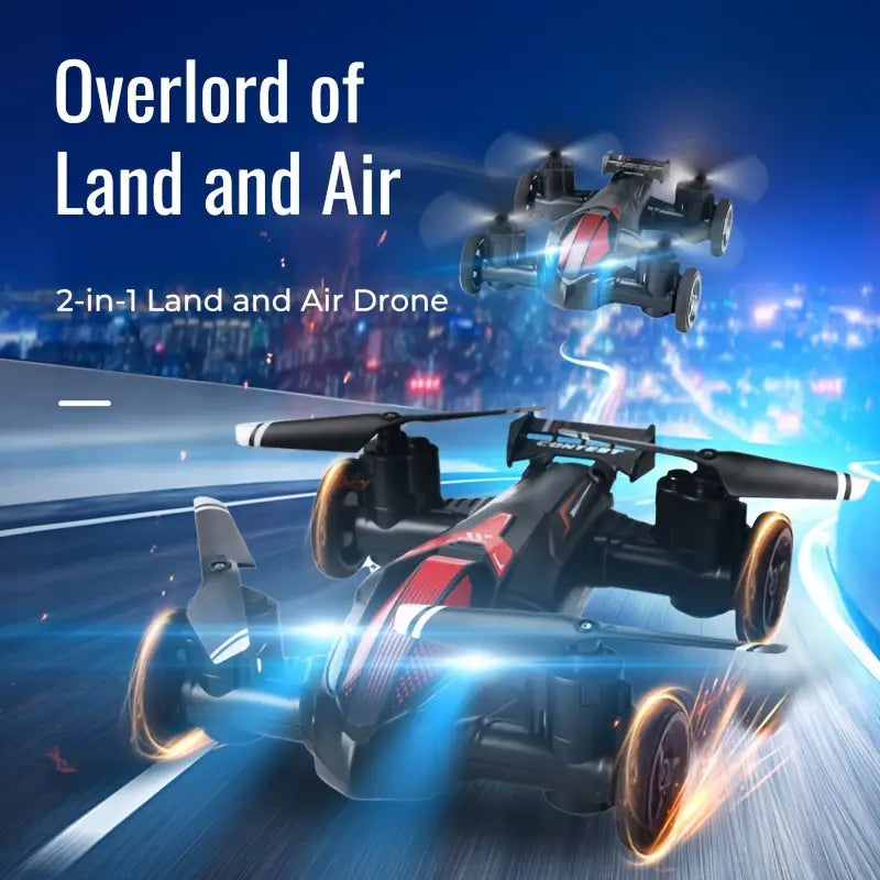 Dual Drone - Land and Air RC Toy Car