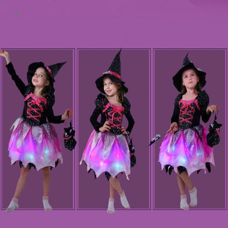 Baby Girls Halloween Witch Costume Children Cosplay