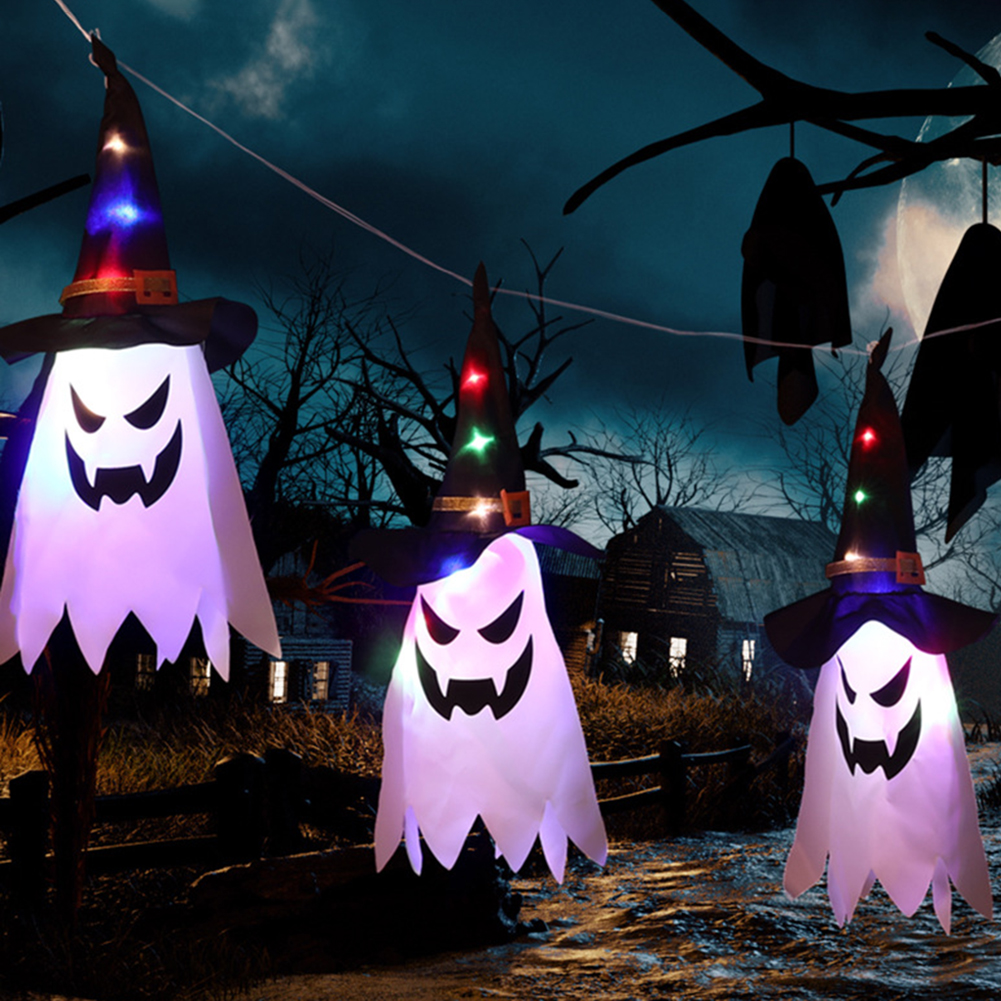 Lanterns Cloth Art Ghost Halloween String Lights